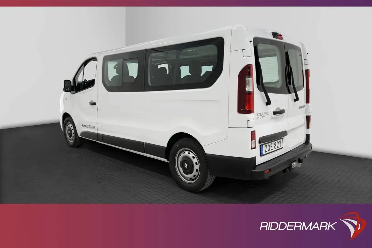 Renault Trafic Kombi Lång 145hk Värmare Dragkrok 9-Sits Moms Image 2